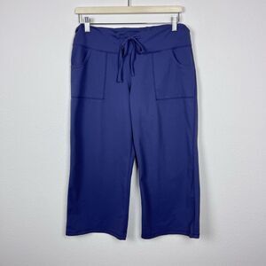 Zella Pants Womens Six Cropped Straight Athletic Workout Yoga Gym Activewear